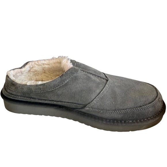 Koolaburra by UGG Men's Suede Slippers - Graisen Size 10 Gray - Picture 7 of 9